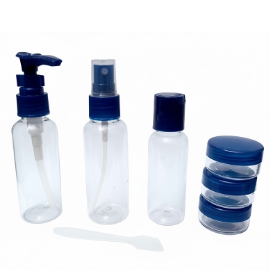 Picture of Plastic Pressing Spray Bottle Makeup Tools Kit Travel Cosmetics Bottle Set