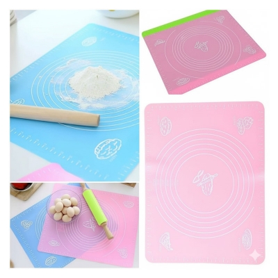 Picture of Non-Stick Silicone Mat Dough Maker Pad with Scales Pizza Maker Pastry Baking Pad Kitchen Accessories
