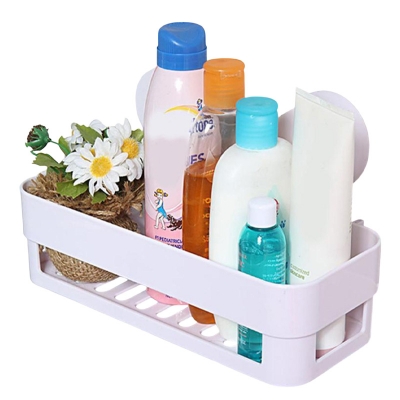 Picture of Bathroom Shelf Wall Holder Shower Corner Caddy Basket Shelf Rack With Suction Cup For Bathroom Shelf Kitchen Organizer (Multicolour) - Kitchen Rack