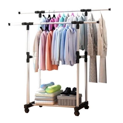 Picture of Double Pole Telescopic Stainless Steel Clothes Rack High Quality