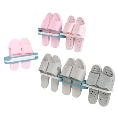 Picture of Slippers Rack Hanging Shoe Organizers-3 in 1 Folding Holder Shoes Hanger Wall 1 Pc