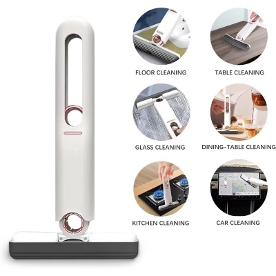 Picture of Portable Mini Mop Sponge Mop Easy to Store Floor Cleaning Suitable for Kitchen, Bathroom, Living Room, Car