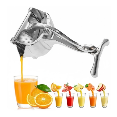 Picture of Aluminum Alloy Hand Press Juicer Lime Metal, Manual Fruit Juicer, Selected Trend Juice Squeezer for Juicing Lemons, Limes, Oranges, Metallic,