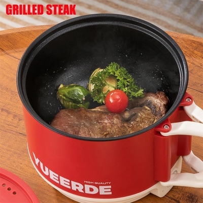 Picture of Mini Cooking Pot | Multifunctional Rice Cooker Non Stick Pan | Safety Material Portable Electric Curry Pot | Non-stick Pan For Baby Food | Home | Dormitory | Office | For 1-2 People