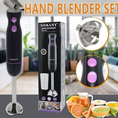 Picture of SOKANY Electric Food Blender | Mixer | Egg Beater | Hand Blander With Jug | WK-1705