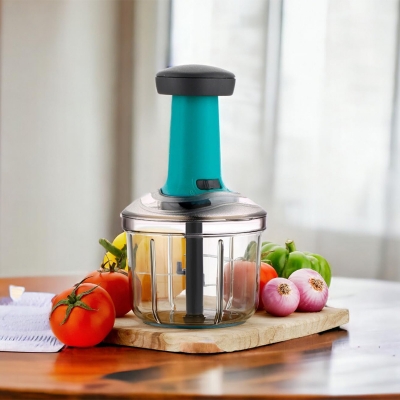 Picture of Multipurpose Hand-Press Vegetable Chopper Mixer Cutter to Cut Onion, Salad, Tomato, Potato