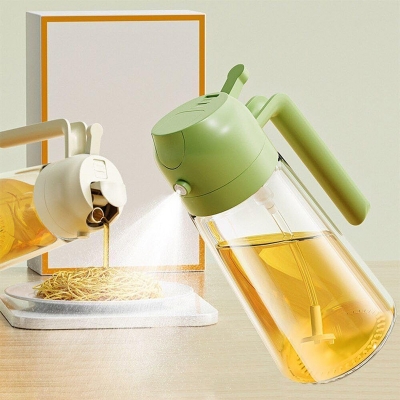 Picture of 2-in-1 function Oil Dispenser Bottle Spray and pour for Cooking Kitchen Salad BBQ Grilling