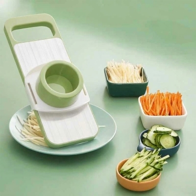 Picture of 5-in-1 Vegetable Cutter Food Chopper Onion Chopper for Kitchen with Hand Guard