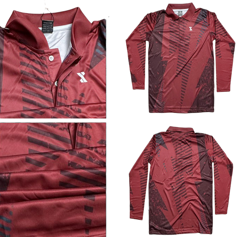 Picture of SMUG Premium POLO Full Sleeve Sports T-shirt Combo Pack -3 Pcs -Blue, Maroon and Green color