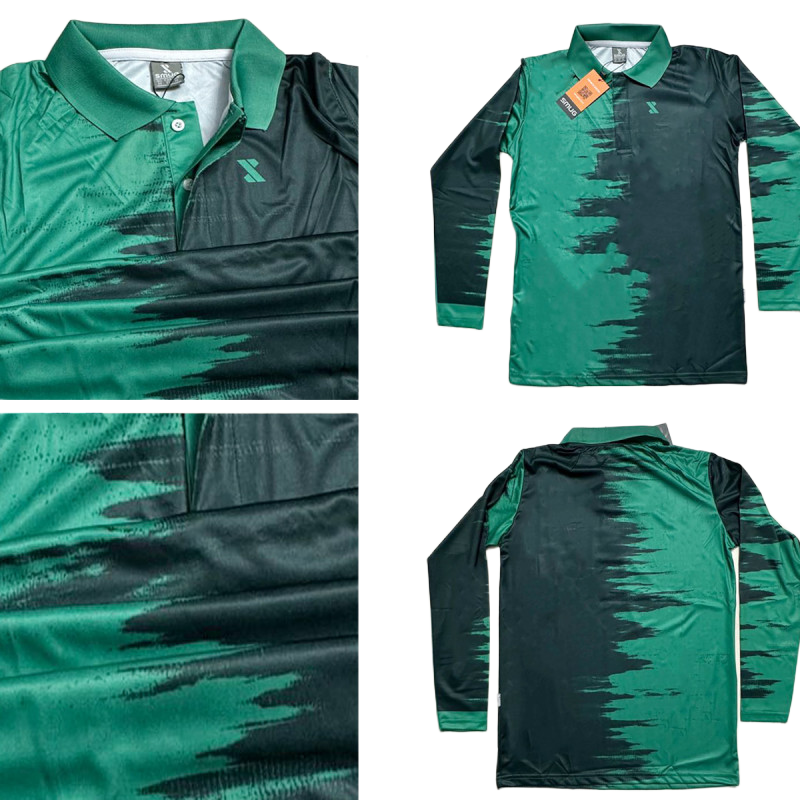 Picture of SMUG Premium POLO Full Sleeve Sports T-shirt Combo Pack -3 Pcs -Blue, Maroon and Green color