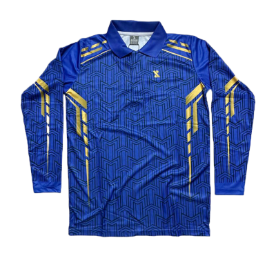 Picture of SMUG Premium POLO Full Sleeve T-shirt - Fabric soft and comfortable - Blue