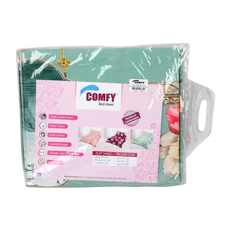 Picture of Comfy Bed Sheet- Single Common (Twill) 90"x63"