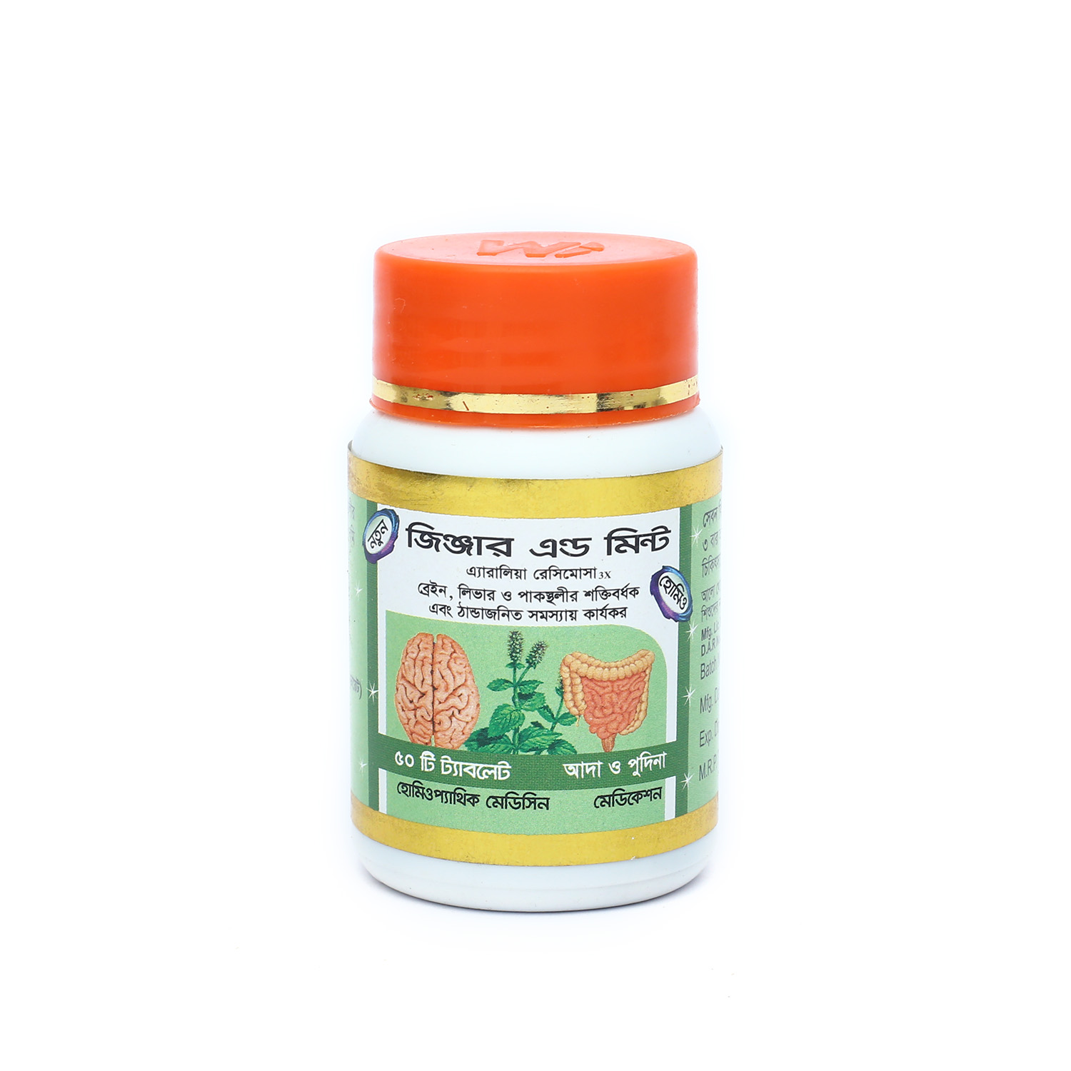 Picture of GINGER AND MINT MODERN HERBAL- 50 TABLETS