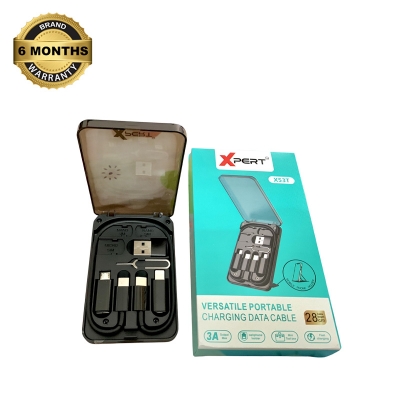 Picture of Xpert X53T Versatile Portable Charging Multifunctional Data Cable Set 28 cm. 18W Max