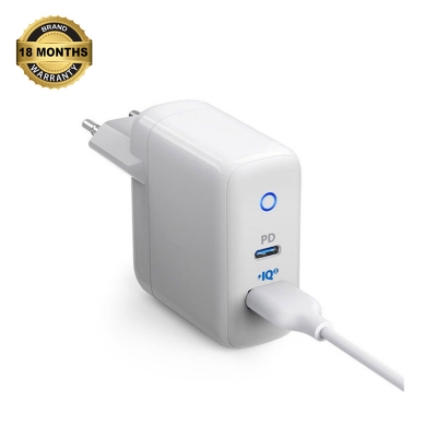 Picture of Anker Powerport PD+2 35W Dual Port Wall Charger A2636G21 (Type C+USB Plug)