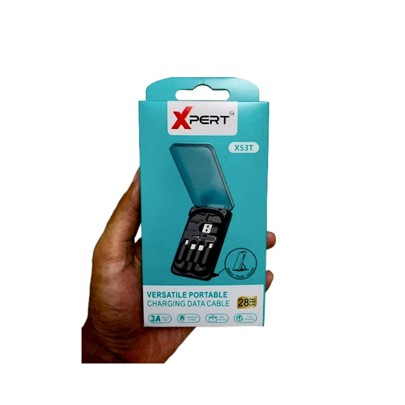 Picture of Xpert X53T Versatile Portable Charging Multifunctional Data Cable Set 28 cm. 18W Max
