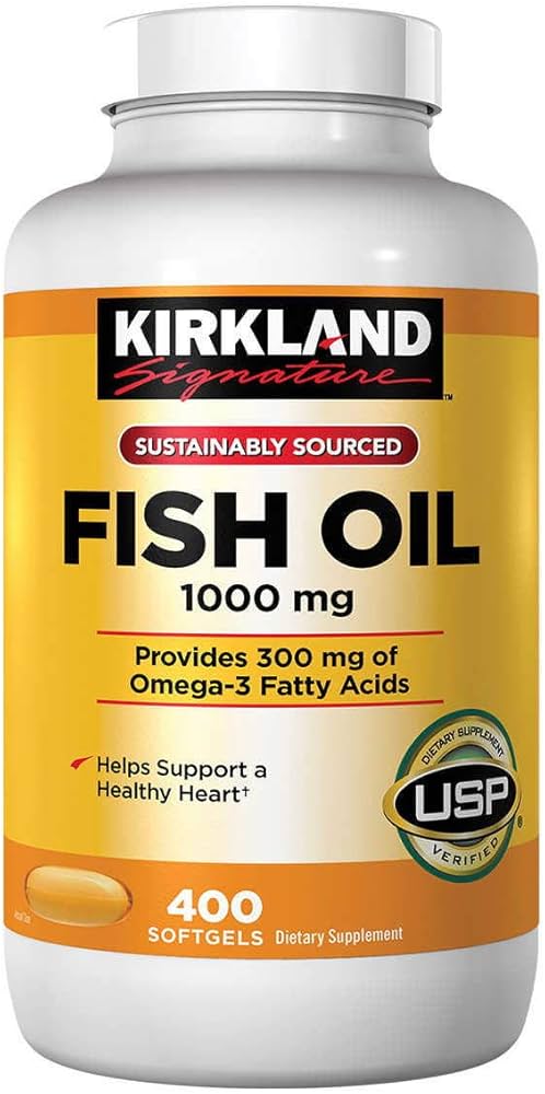 Picture of Kirkland Signature Concentrated Fish Oil 1000 mg - 400 Softgels