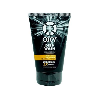 Picture of OXY Deep Wash Scrub Cleanser with Charcoal Power for Men 100g