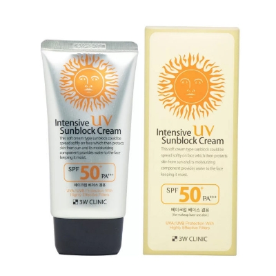 Picture of 3W Clinic Intensive UV Sunblock Cream SPF50 PA+++ 70ml