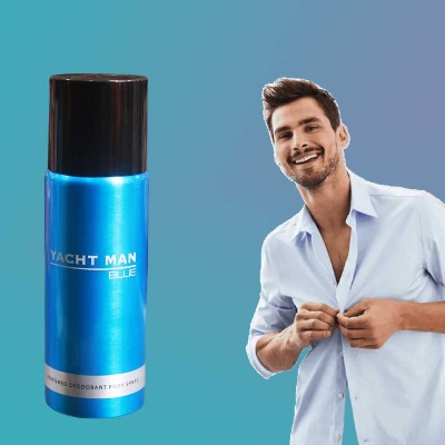 Picture of Yacht Man Blue Perfumed Deodorant Body Spray 200ml