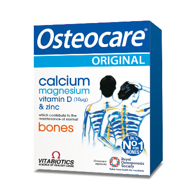 Picture of Osteocare Vitabiotics Original: Calcium Supplement for Strong Bones, Heart, Muscles, and Nerves - 90 Tablets