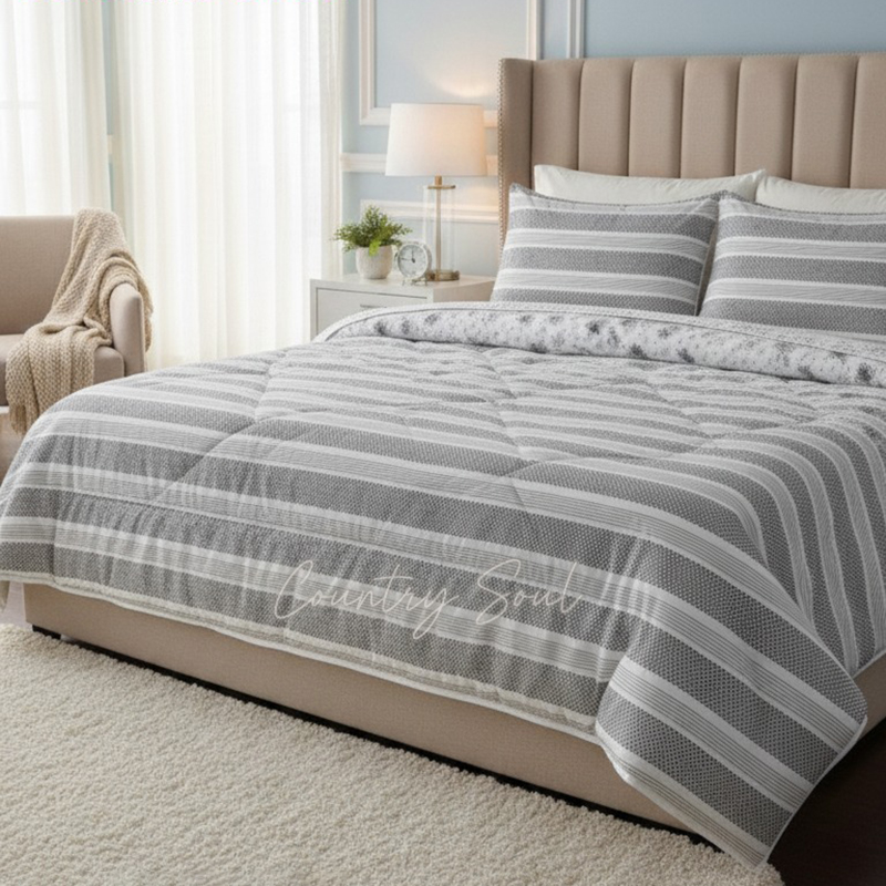 Picture of Country Soul Chinise Microfiber King Size Comforter, 7 Feet By 7.5 Feet, Super Soft, 8 Ounch Padding, Comes With Excellent Bag 1 Pcs