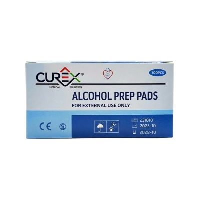 Picture of Curex Alcoholprep pads Pack of 100 Pieces