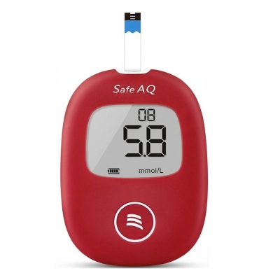 Picture of Safe AQ Smart Blood Glucose Monitor Sinocare With  25 pcs strip And 25 pcs Lancets