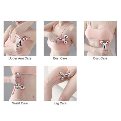 Picture of Y Shaped 3D Massage Roller, 3D Massager Facial & Body Care Roller Stainless Steel