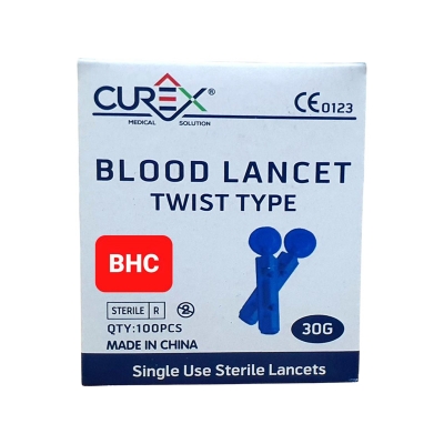 Picture of Curex Blood Lancet For Glucometer 100 pcs 1BOX