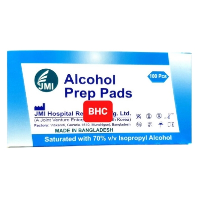 Picture of JMI Alcohols pads Pack of 100 Pieces Full Box