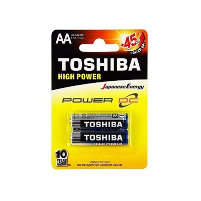 Picture of Toshiba AA Size Alkaline Battery 2PCS NON-RECHARGEABLE