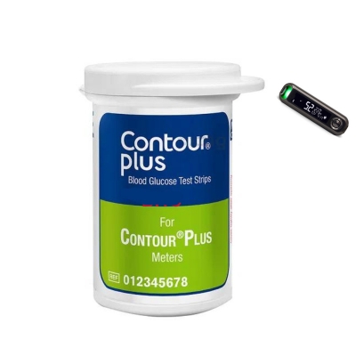 Picture of CONTOUR PLUS BLOOD GLUCOSE 25 STRIPS  (No Box Only Vail)