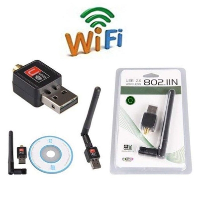 Picture of USB Wifi Receiver and Share 300Mbps PC - Black - Multicolor