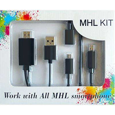 Picture of MHL Mobile to TV Cable - Black - Multicolor