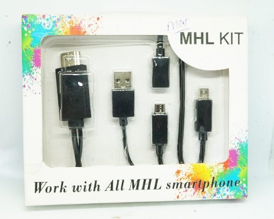 Picture of MHL Mobile to TV Cable - Black - Multicolor