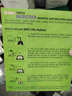 Picture of Incentive deep breathing exerciser Machine