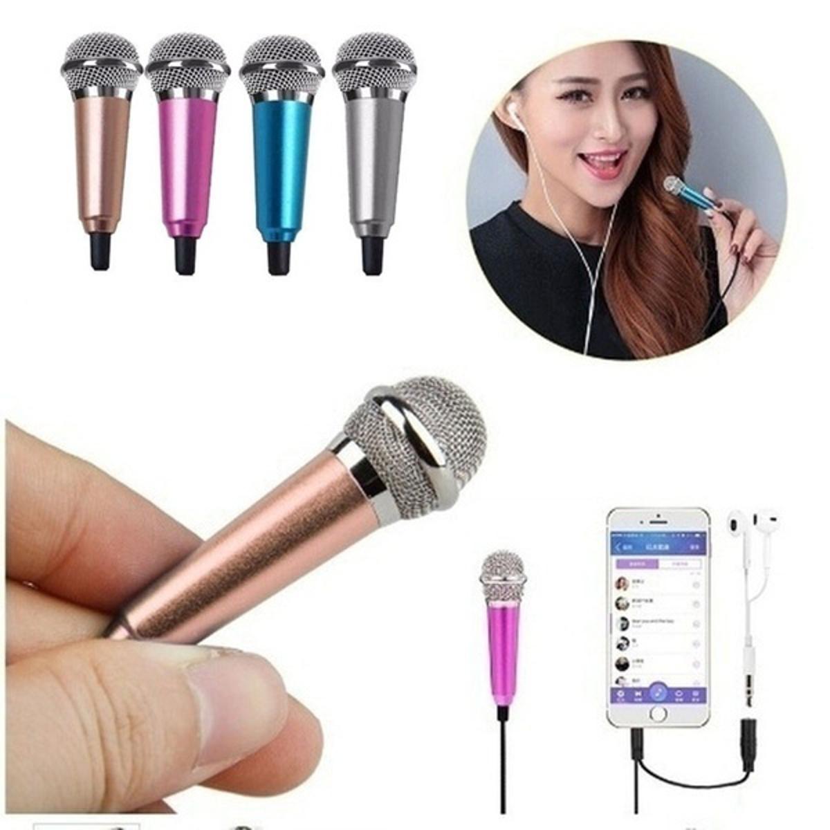 Picture of Condenser Microphone for Mobile Phone Computer Mini Cute Karaoke - Multicolor