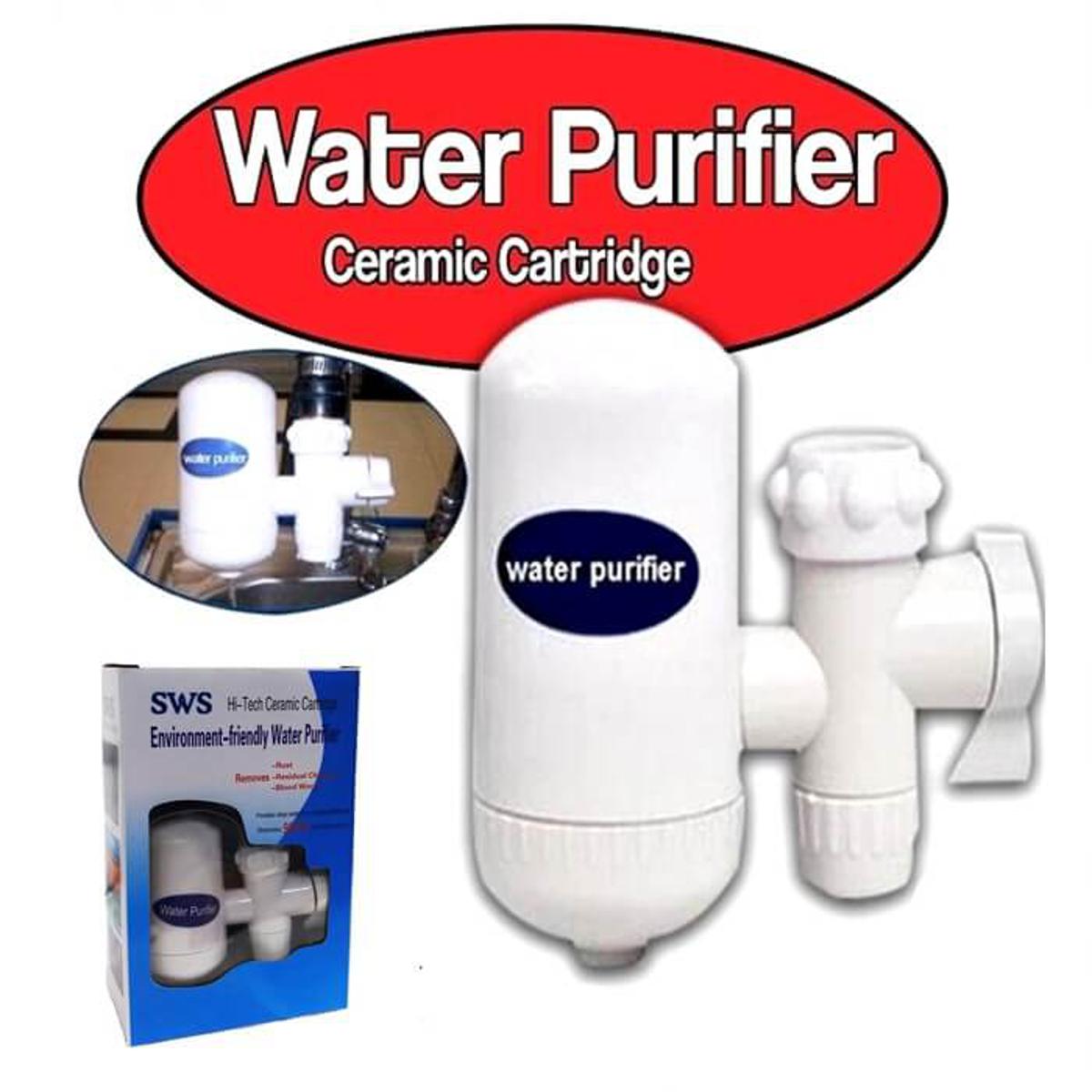 Picture of SWS Ceramic Cartridge Water Purifier Tap Faucet Water Filter Purifier - Multicolor