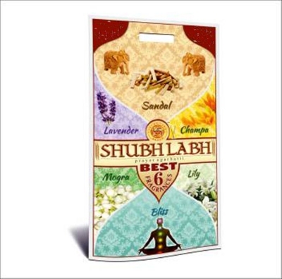 Picture of Shubh Labh 6 in1 Fragrance Agarbattis 150grm