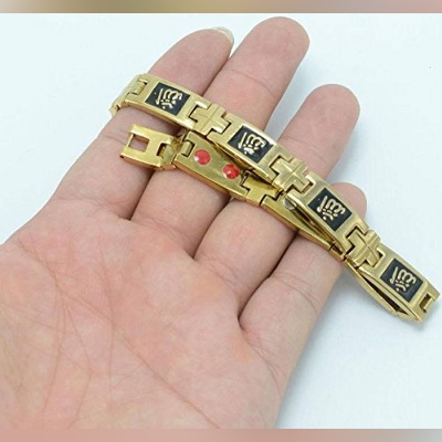 Picture of Islamic Muslim Stainless Magnetic Stainless Man/ Girls Women Bracelet - Breslet For Women - Bracelet For Women - Bracelet - Gold