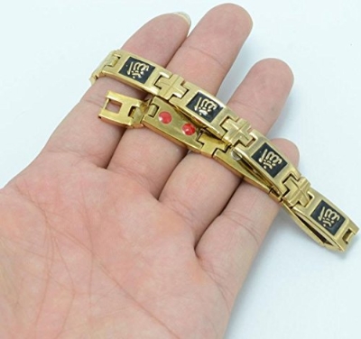 Picture of Islamic Muslim Stainless Magnetic Stainless Man/ Girls Women Bracelet - Breslet For Women - Bracelet For Women - Bracelet - Gold