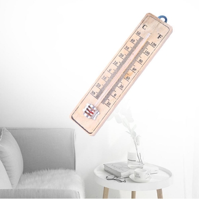 Picture of Wooden Room Thermometer Hanging - Multicolor