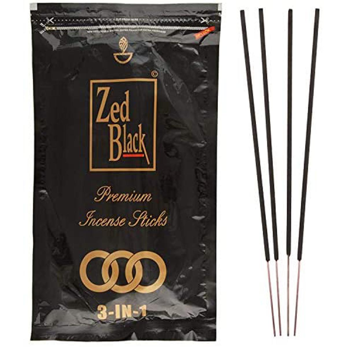 Picture of Zed Black Agarbatti/Incense Sticks (14 cm, 140 Grams) - Black
