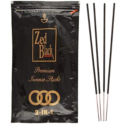 Picture of Zed Black Agarbatti/Incense Sticks (14 cm, 140 Grams) - Black