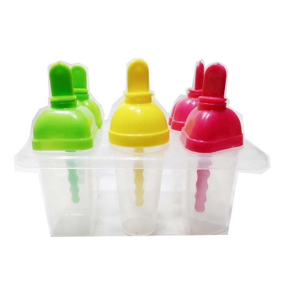 Picture of Plastic Lolly Mould for Kitchen Freezer Ice Cream 6PCS SET - Multicolor