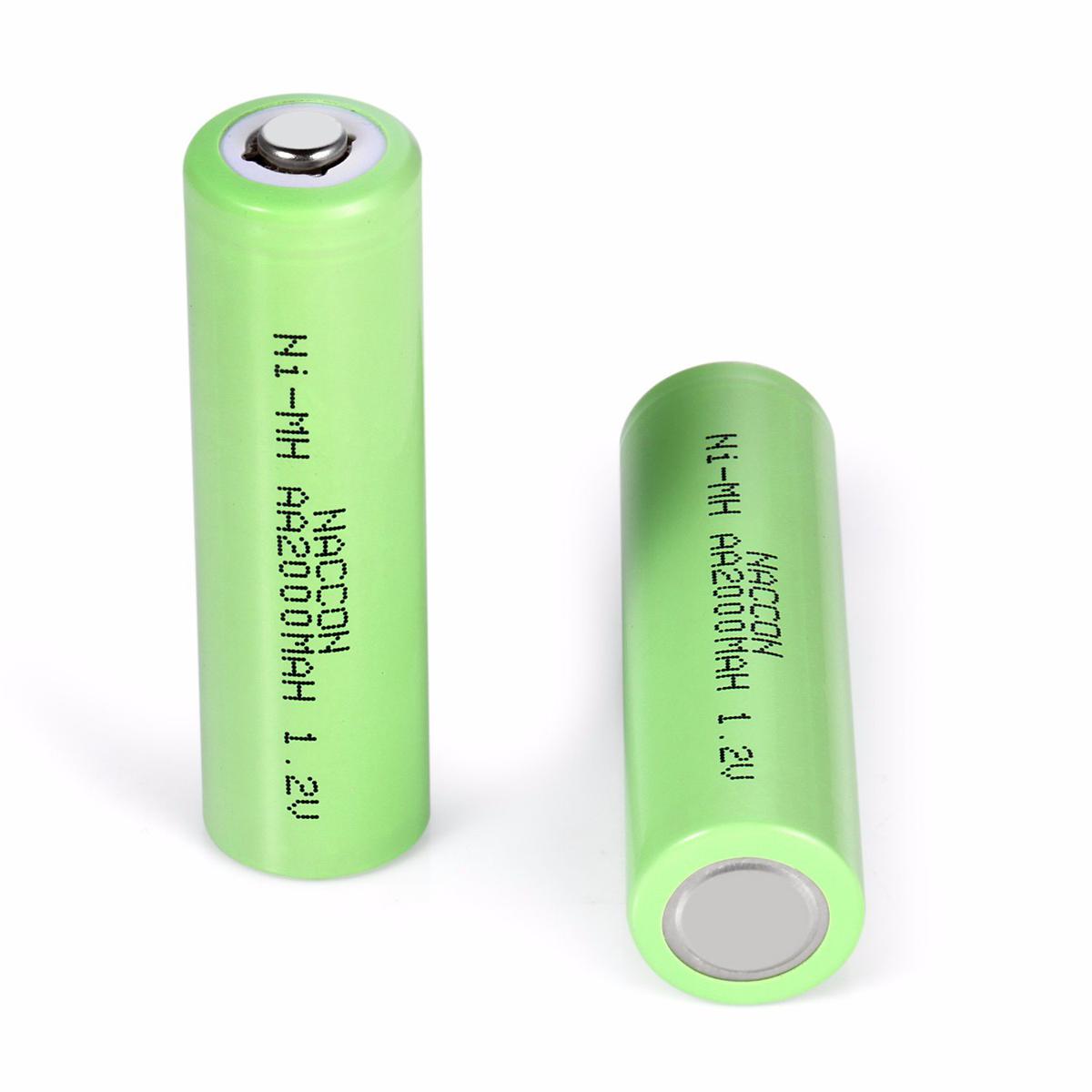 Picture of Ni-MH Rechargeable Battery of Size AA 2000mAh 1.2V 2 pcs - Multicolor