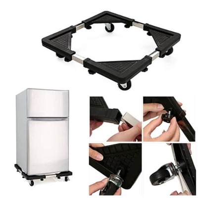 Picture of Special base for washing machine and refrigerator Multifunctional movable stand - Black