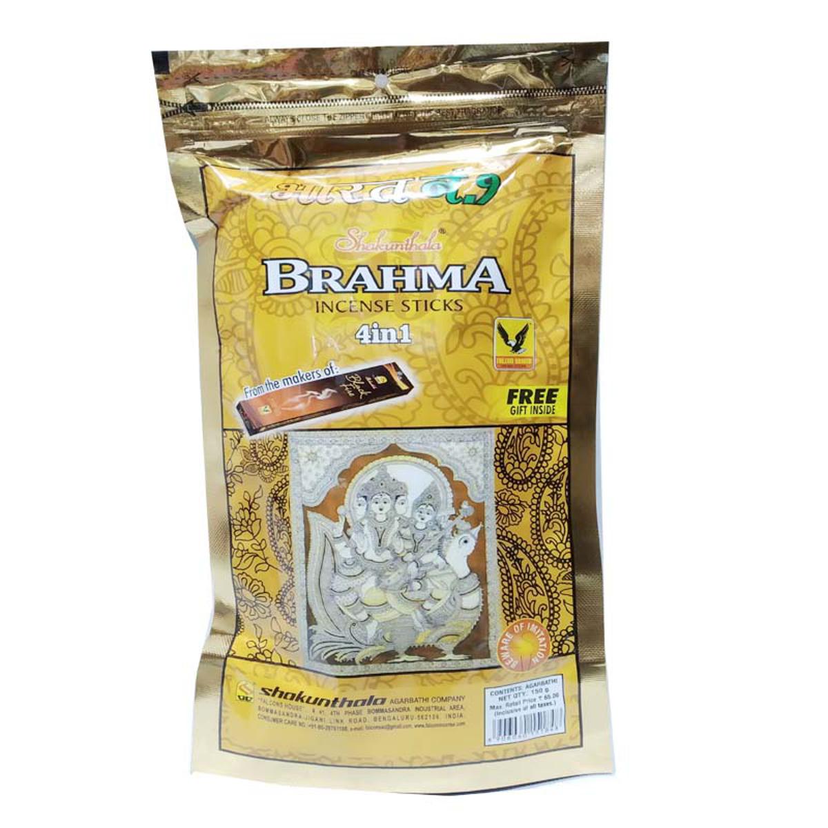 Picture of Brahma premium 4in 1 Incense Stick 150g free Match box - Multicolor