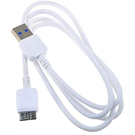 Picture of 1M White USB 3.0 Data Cable Cord for  Hard Drive Disk HDD